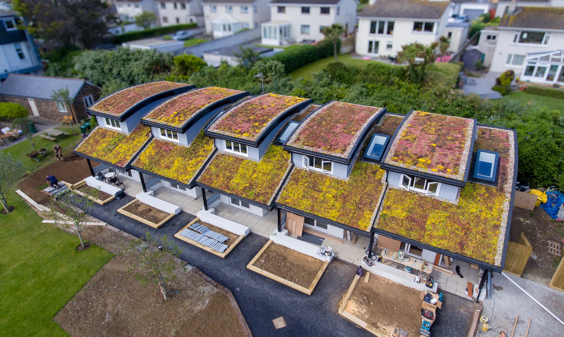 Green Shield Green Roof System at Porth Veor Hotel Cornwall