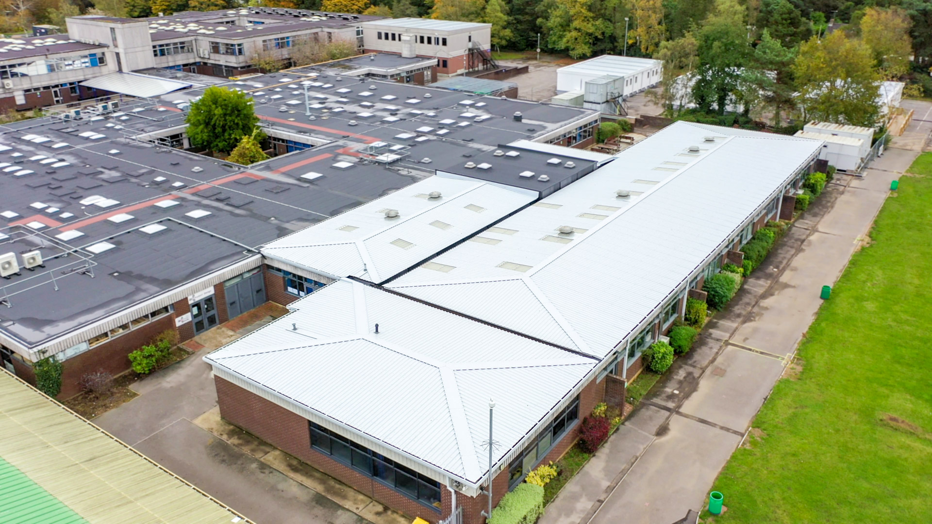 education replacement roof scheme including metal membranes and liquid systems funded through the condition improvement fund