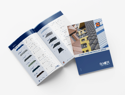 Range of R-MER Metal system profiles available, including R-MER CLAD and R-MER TILE