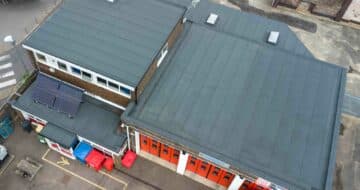 Garland UK bituminous roof for fire station