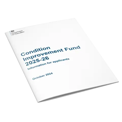 mock-up of Information for Applicants regarding the Condition Improvement Fund