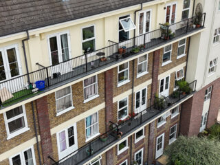 Balconies at Riverside Mansions, after the Dura-Walk installation