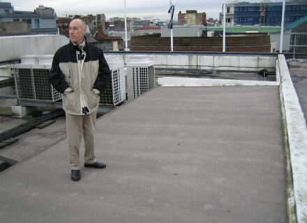 Tim Jones, Garland UK founder on a flat roof