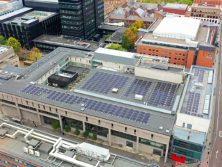 Garland UK StressPly Flex Plus system installation at the RNCM in manchester, supporting the college's decarbonisation strategy