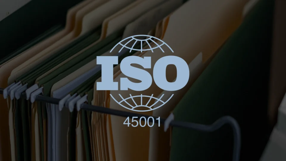 ISO 45001 occupational health safety management system standard logo