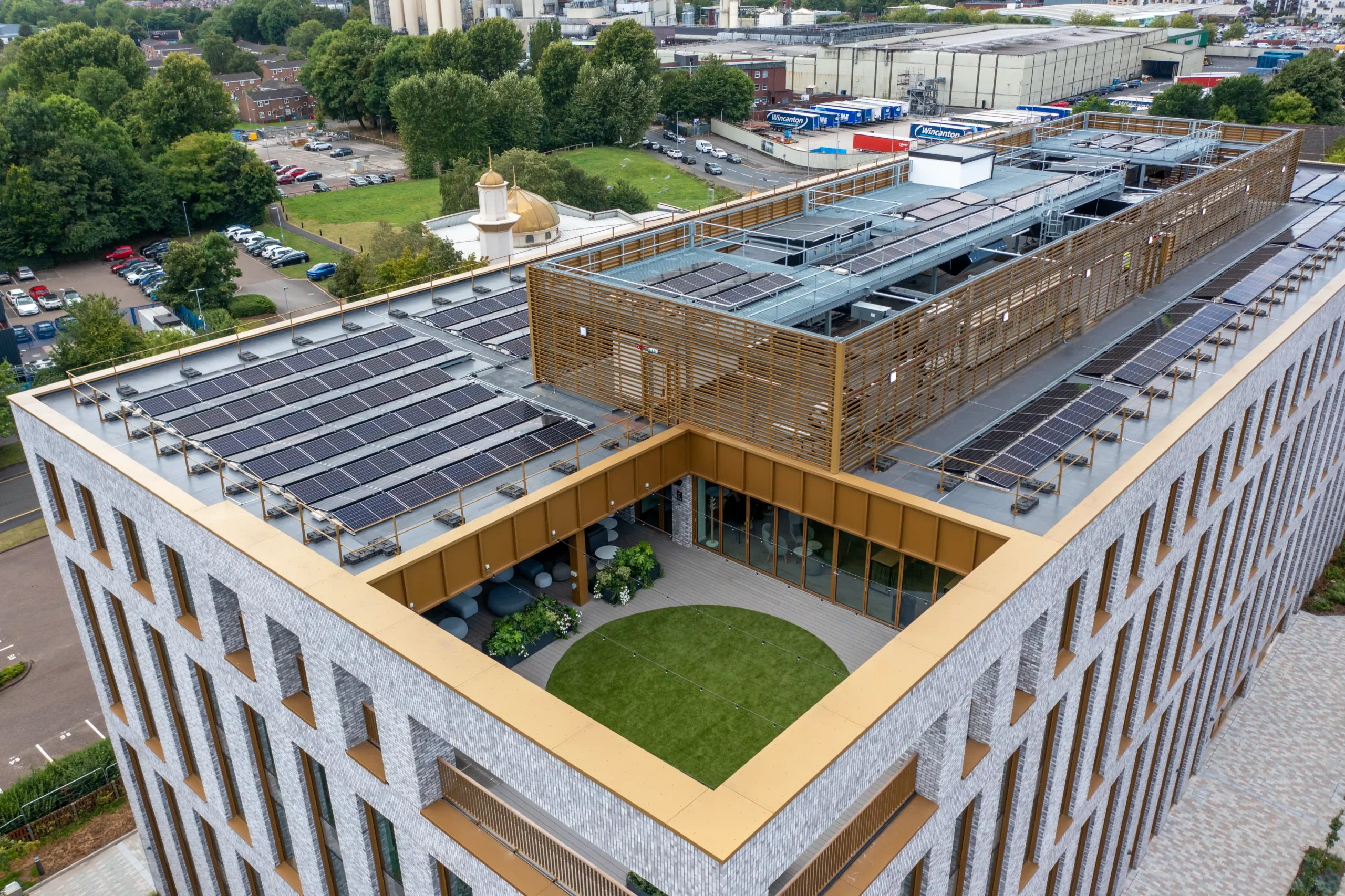 BASE Innovation Hub Roof System at Manchester Science Park