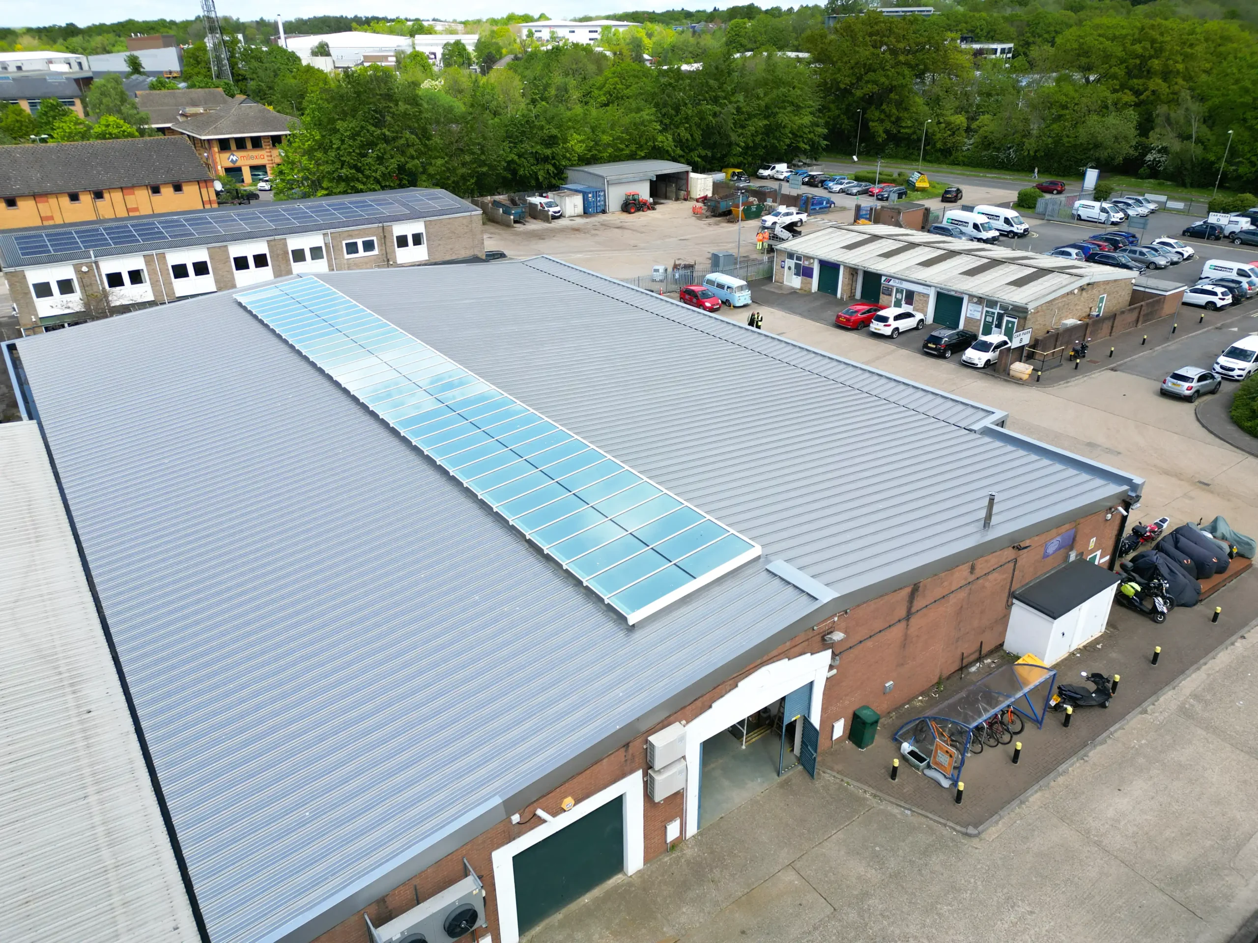 Standing seam metal roof refurbishment for Beresford Centre