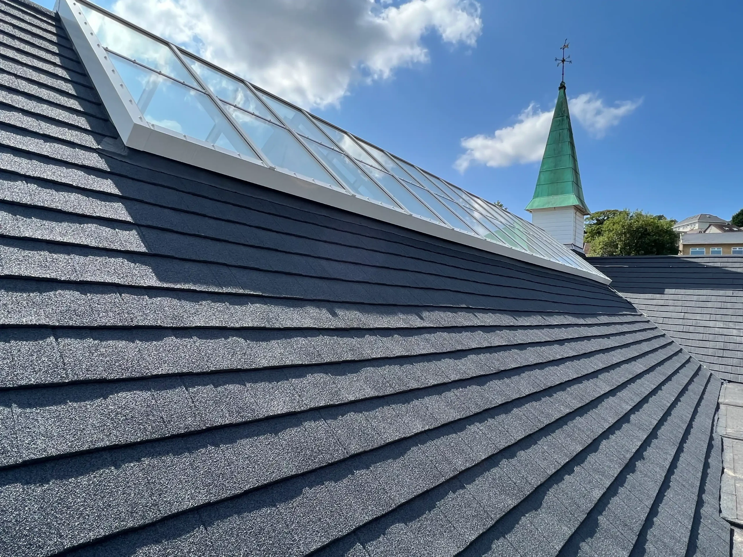 Ynystawe Primary School Tile Replacement with Metal System