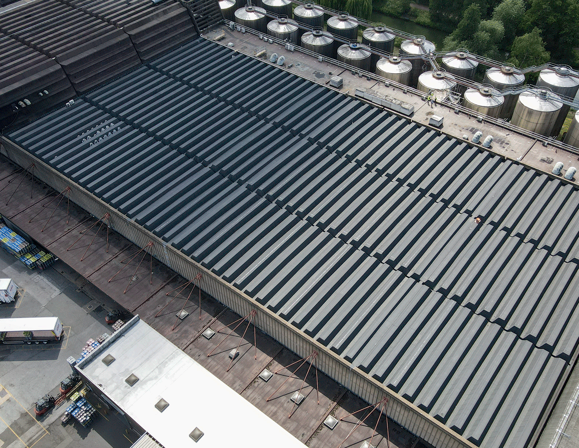Complex Flame-Free Roofing at Carlsberg Britvic Brewery